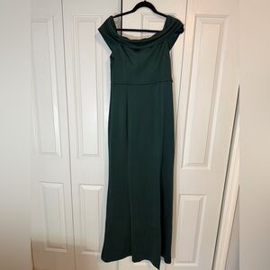 NWT Showpo “Got This Feeling” Emerald Green Off-the-Shoulder Formal Dress (8)